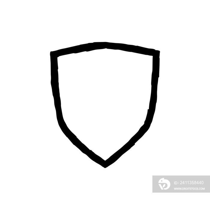 shield in old School Badge illustration for Logo Design Creator Kit and design element