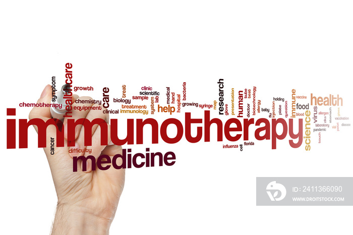 Immunotherapy word cloud