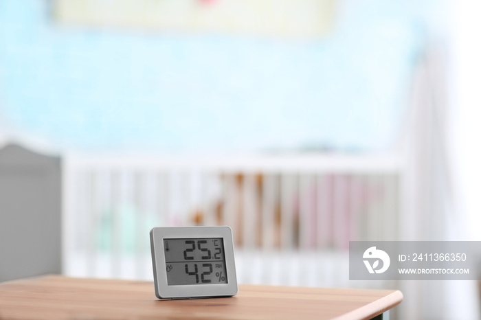 Digital temperature and humidity control in baby room