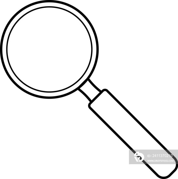 Search symbol - magnifying glass icon - png