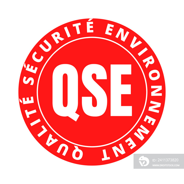 Symbole QSE qualité sécurité environnement