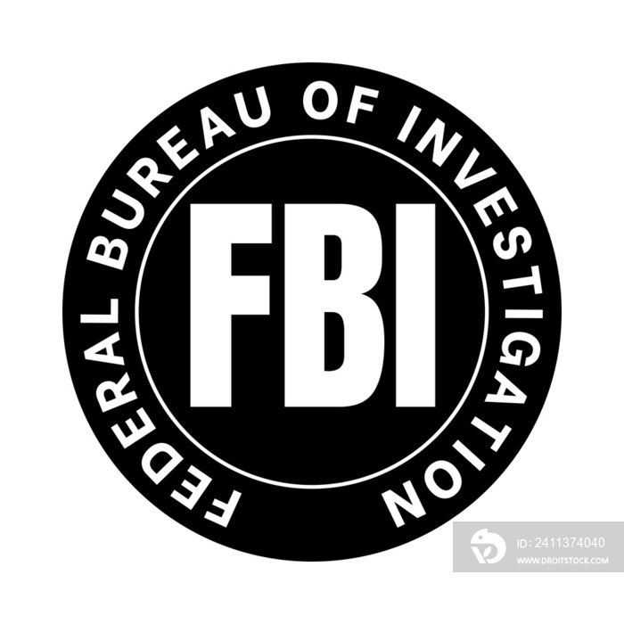 FBI federal bureau of investigation symbol icon