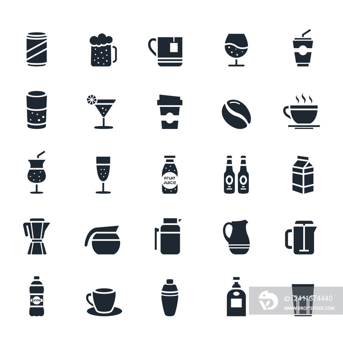 Beverage and drink Icons