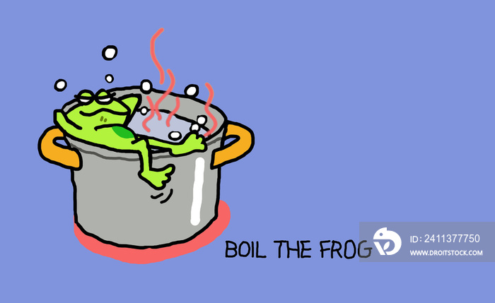 Boil the frog - business jargon/metaphor for slow to change