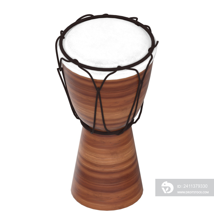 3d rendering illustration of a djembe bongo drum