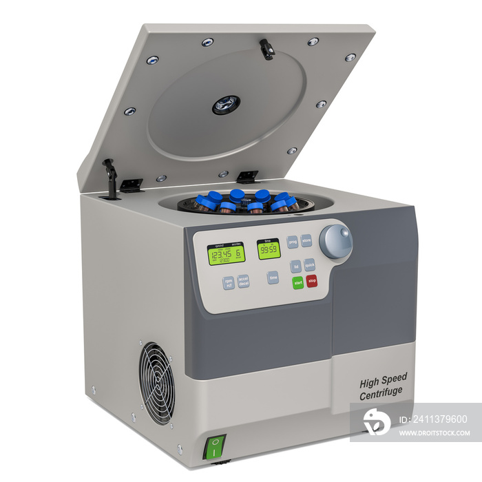 Laboratory centrifuge, 3D rendering