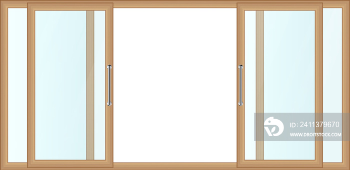 Balcony sliding door clip art