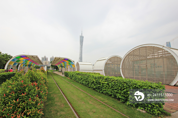 广东省广州珠江新城城市建筑