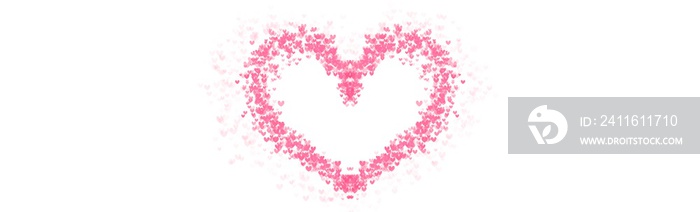 Abstract Backgrounds hart isolated on white background  in valentine s day