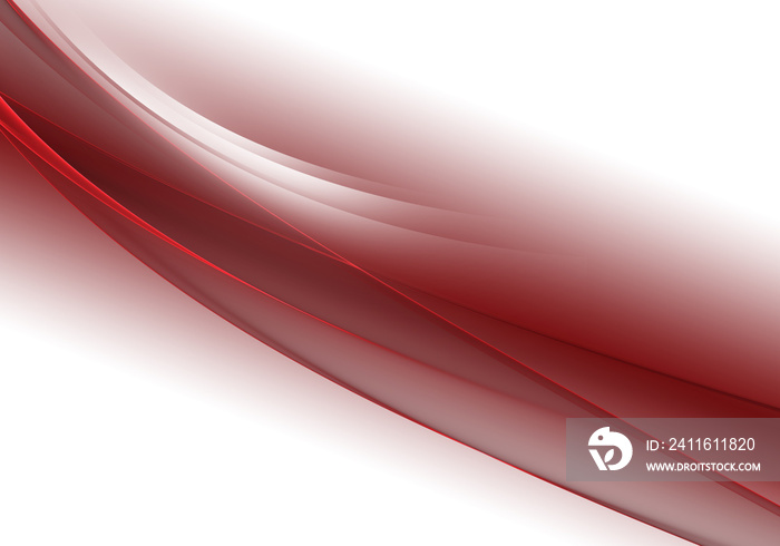 Abstract background waves. White and maroon abstract background for wallpaper or business card