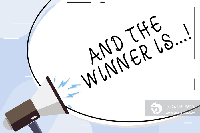 概念手写节目《And The Winner Is》。概念意味着宣布谁获得了第一名。