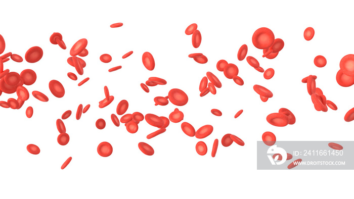 3D illustration of red blood cell