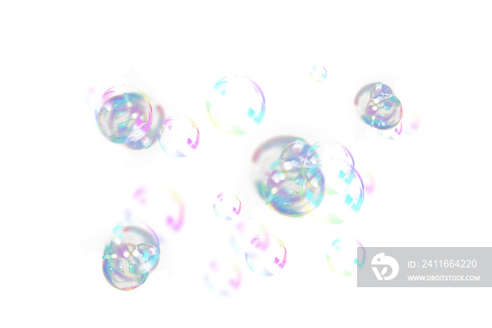 Bubbles Photoshop Overlays: Realistic Soap air bubbles Photo effect, Photo Overlays, png