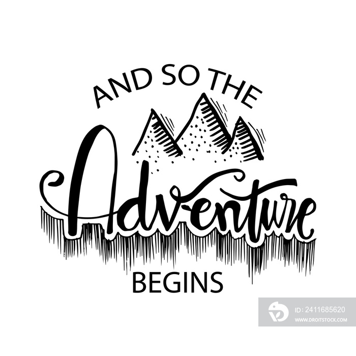 And so the adventure begins hand  lettering for card and poster.