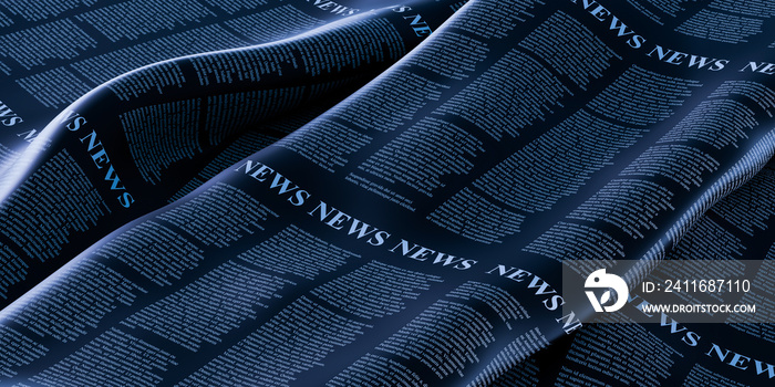 Abstract newspaper background, original 3d rendering