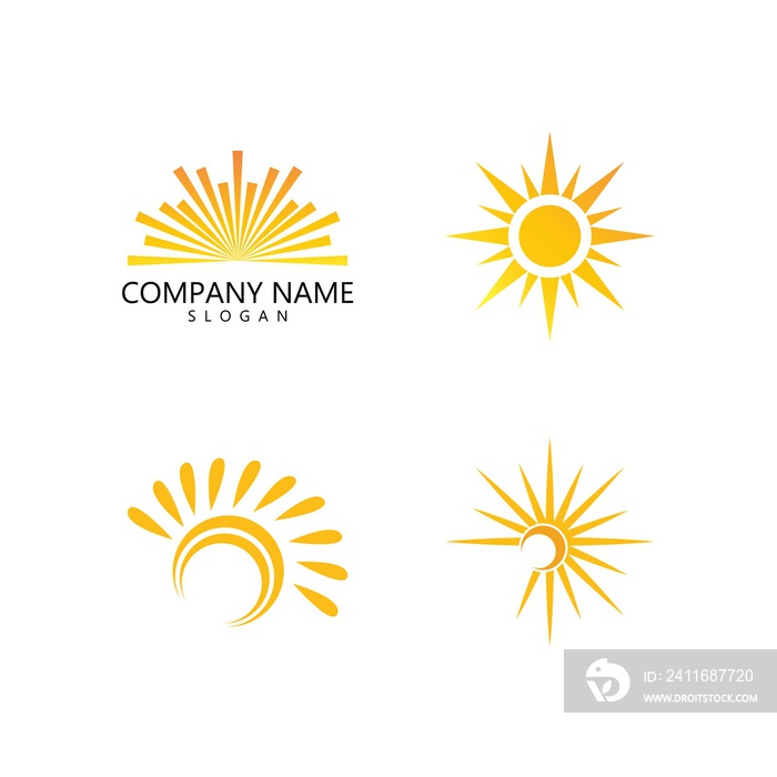 sun illustration logo