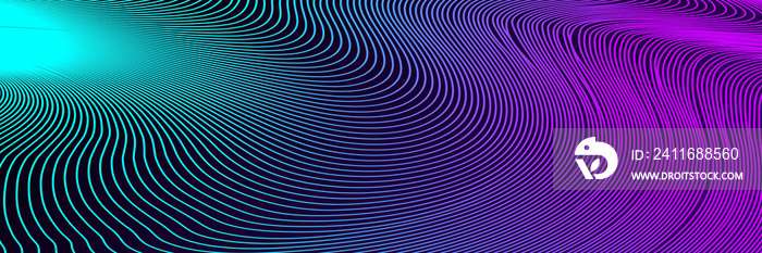 抽象的深粉色和蓝色波浪几何图案。条纹螺旋纹理。催眠迷幻药