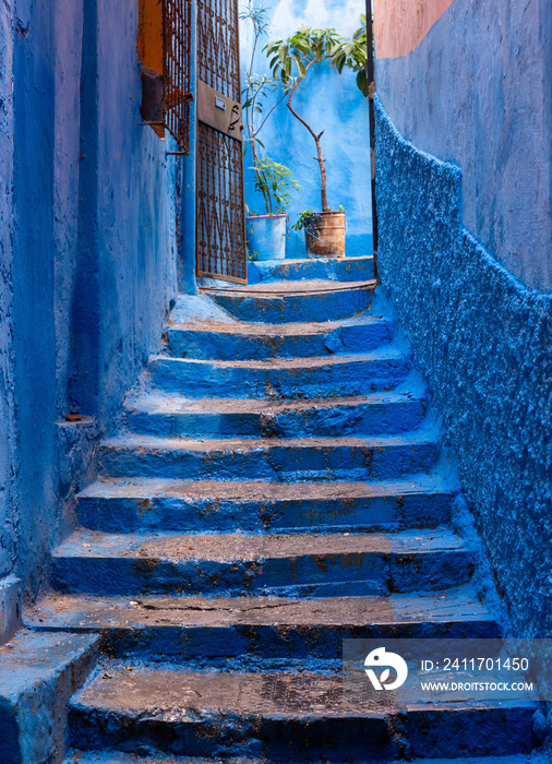 Hinterhof in Tanger in Marokko