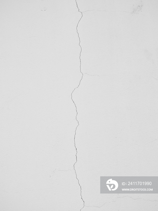 crack white wall texture impact from earthquake