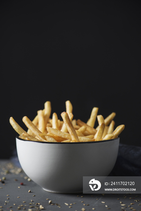 appetizing french fries in a bowl