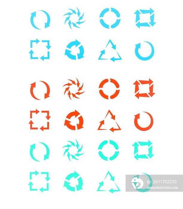 Colorful recycle , refresh arrows