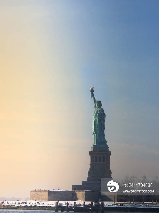 The Statue of Liberty at Liberty Island in New York City