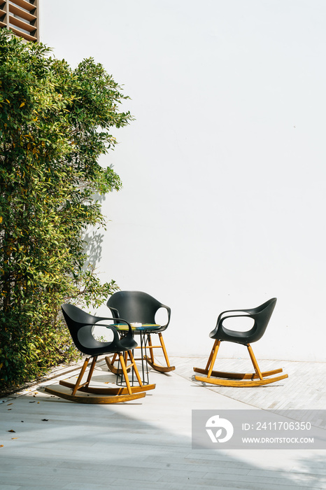 patio deck and chair