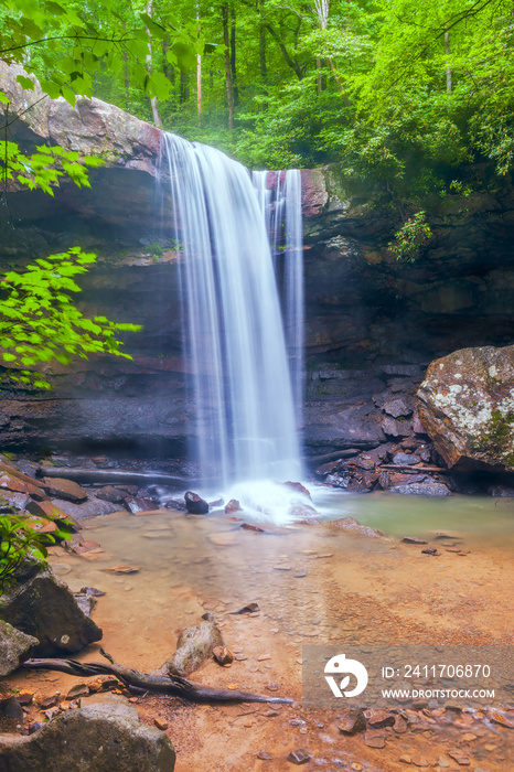 Cucumber Falls in Ohiopyle State Park.Pennsylvania.USA