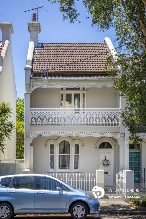 a typical terrace house in Sydney Australia