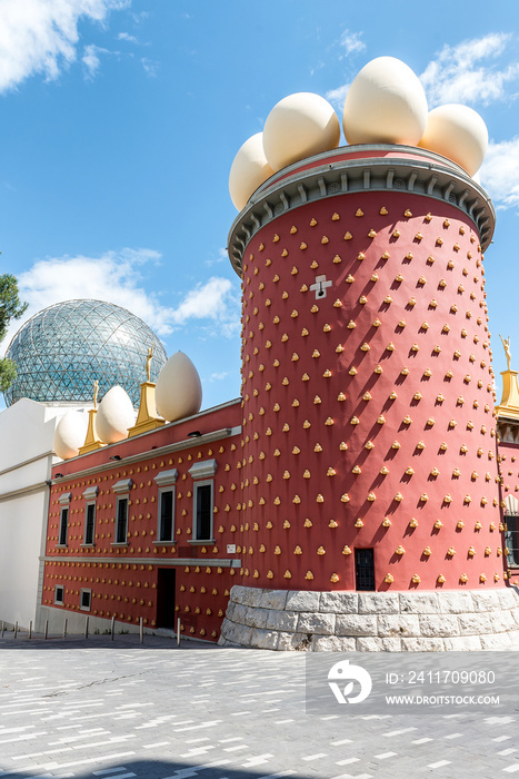 Details of Salvador Dali museum in Figueras, Catalonia, Spain