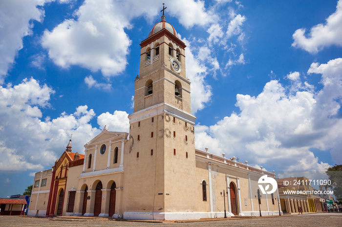 The cathedral of Bayamo (Catedral del Salvador de Bayamo), Cuba. Built in 1520, it is the second oldest church of Cuba.