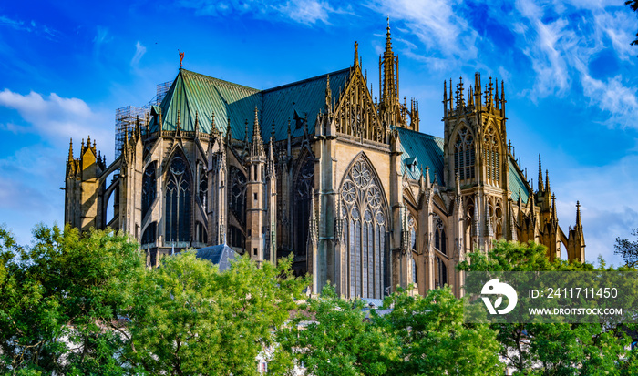 The Cathedral of Saint Stephen in Metz, France