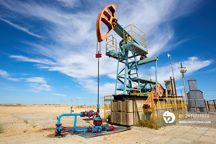 Pumpjack. A pumpjack is the overground drive for a reciprocating piston pump in an oil well. The arrangement is commonly used for onshore wells producing little oil.