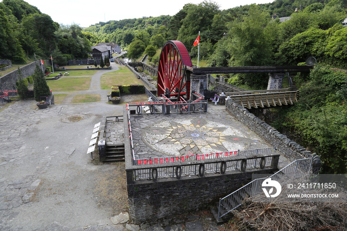 The Lady Evelyn Waterwheel at Laxey on the Isle of Man.