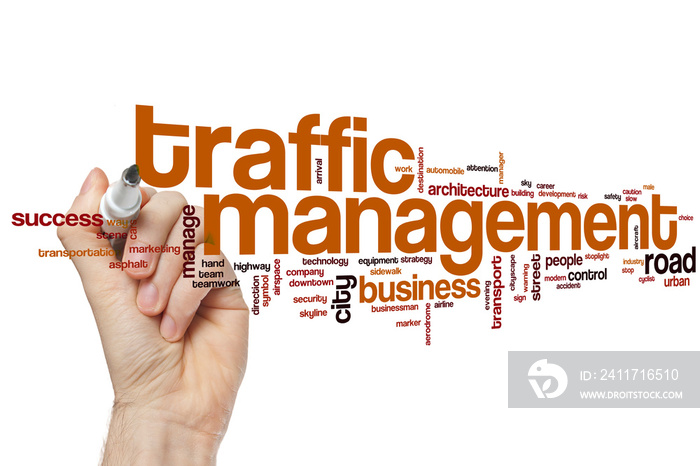 Traffic management word cloud