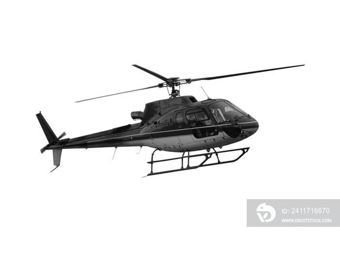 Helicopter isolated on white background