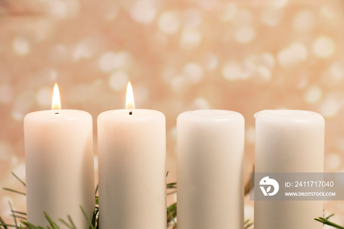 Advent 2. On the second Sunday of Advent, the second candle is solemnly lit, the Bethlehem Candle, so named to commemorate the journey of Mary and Joseph to Bethlehem and the birth of the Child Jesus.