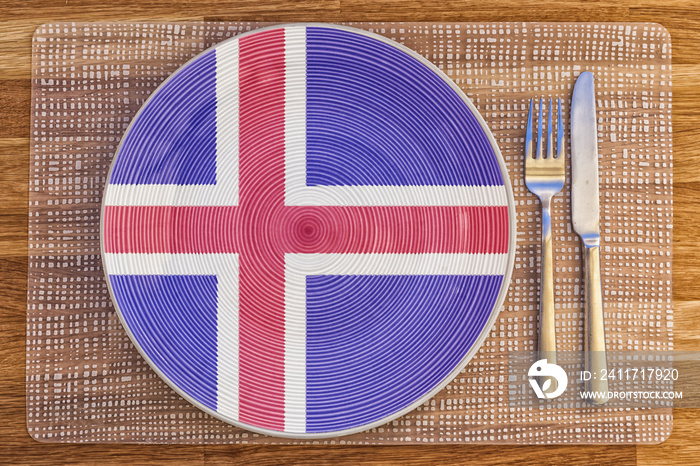 Dinner plate for Iceland