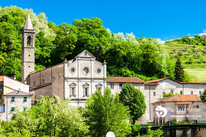 Old town of Pontremoli in Tuscany, Italy