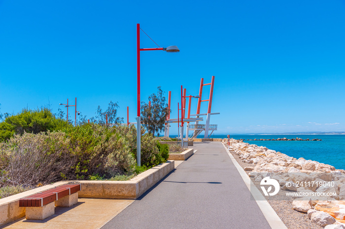 The esplanade waterfront at Gerladton, Australia