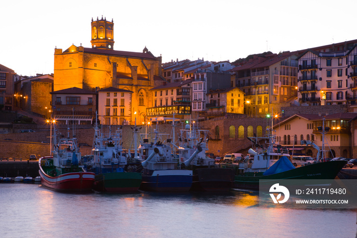 Getaria fishing port, Getaria, Gipuzkoa, Basque Country, Spain, Europe