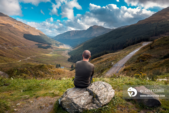 Tourist in Scotland