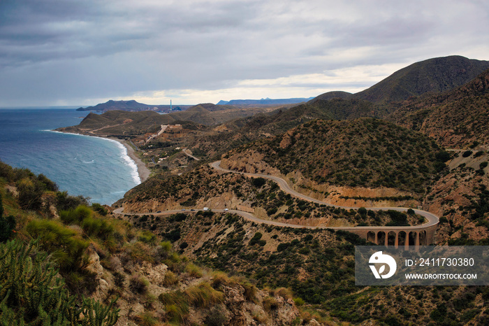 The viewpoint of La Granatilla is located in the municipality of Carboneras, Cabo de Gata Nijar Natural Park, province of Almeria.