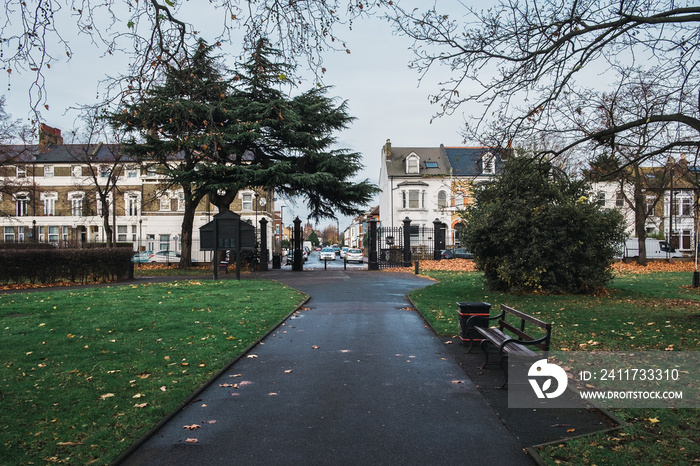 The entrance to the West Ham Park, London