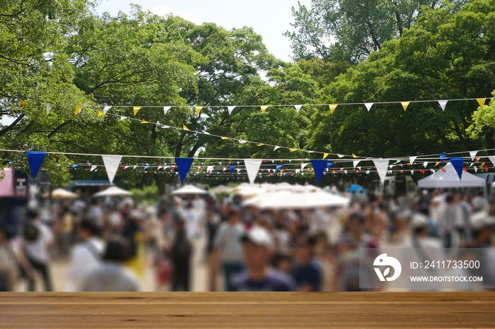 公園でのイベント会場