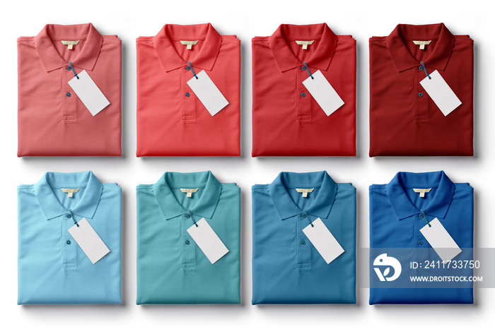 colorful men polo shirt template