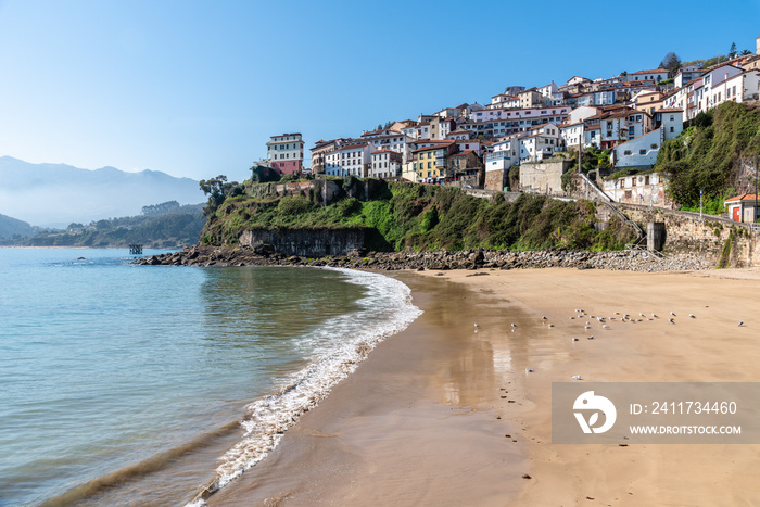 Scenic view of the fishing village of Lastres