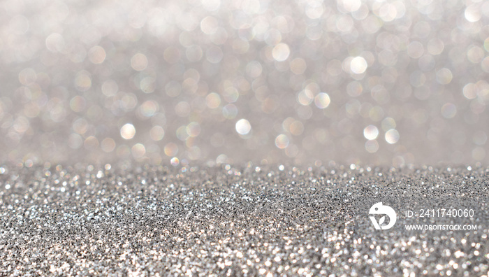 silver glitter abstract background