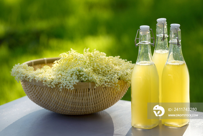 Refreshing springtime elderflower cordial