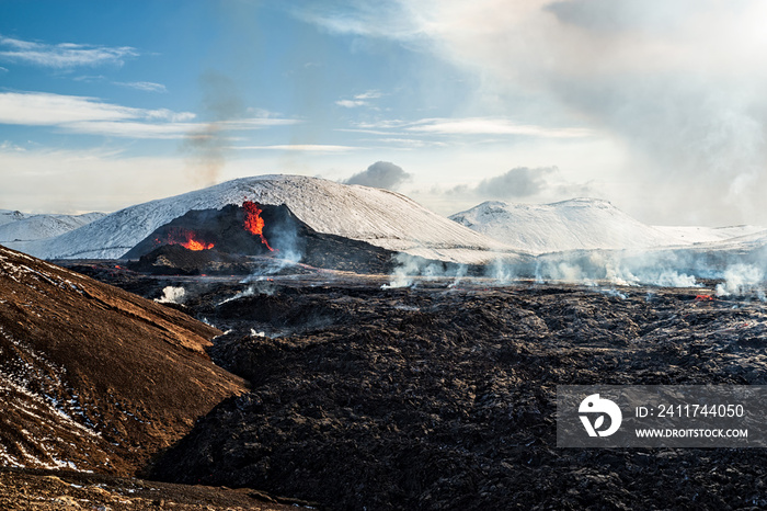 Fagradalsfjall volcanic eruption, Iceland